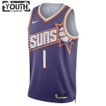 Phoenix Suns Trikot Devin Booker Nike 2023-24 Icon Edition Lila Swingman - Kinder
